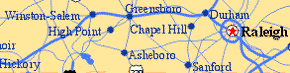 Winston/Raleigh Map